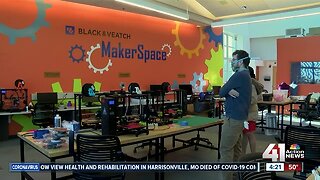 Johnson County MakerSpace creating face shields for first responders