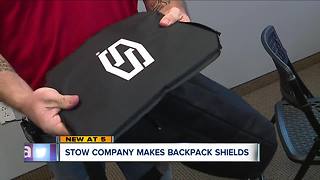 Stow company sees increased demand for bulletproof backpack shields