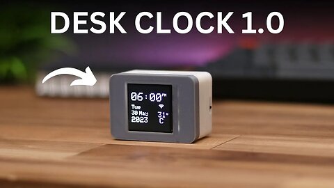 Building a Small Desk Clock with Weather Station