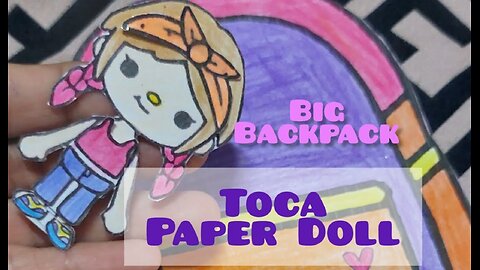 Toca Paper Doll in a Backpack | Tocaboca Toca Life