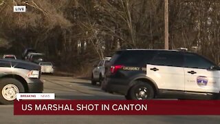 U.S. Marshal shot while serving warrant to suspect in Canton; suspect also shot