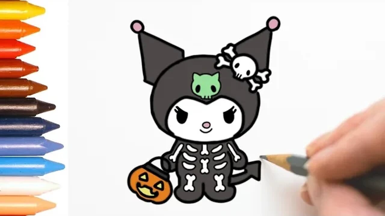 Como desenhar uma caveira para o Halloween