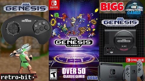 Retro-Bit's "BIG6" Controller Is Compatible With Sega Genesis (and Mini) And Switch!