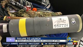 Missile launcher found in checked luggage at BWI
