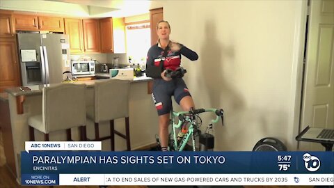 Blind Paralympian training for Tokyo 2021