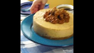 No-Bake Goat's Milk Pecan Caramel Cheesecake