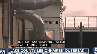 One dead after outbreak of Legionnaires' disease in Lake County