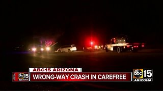 2 hurt in wrong-way crash at Cave Creek and Pima road in Carefree