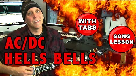 Hells Bells AC/DC Guitar Song Lesson with Tablature (Tabs)