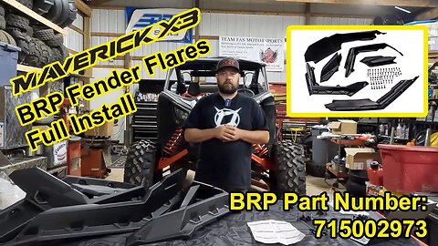 Can Am Maverick X3 Fender Flares Installation - Step-by-Step Install & Review. P/N: 715002973