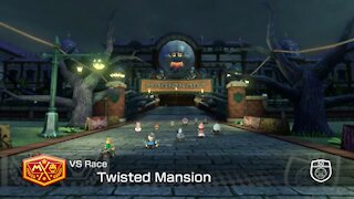 Mario Kart 8 Deluxe - 50cc (Hard CPU) - Twisted Mansion