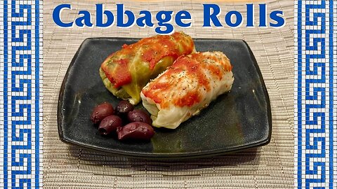 Greek Inspired Cabbage Rolls - Spanakopita-style Filling