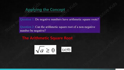 8th Grade Math Lessons | Unit 2 | Arithmetic Square Roots | Lesson 2.2.1 Three Inquisitive Kids