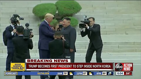 Donald Trump becomes 1st sitting U.S. president to enter North Korea
