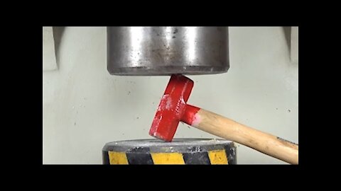 Hydraulic Press VS Hammer - Who's Gonna Win? Yeah, Right!