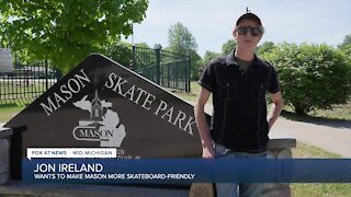 Mason skateboarder wants to make his city more skateboard-friendly