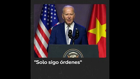Biden admite que “solo sigue órdenes” de sus empleados