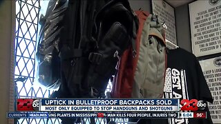 Bulletproof backpacks sales increasing