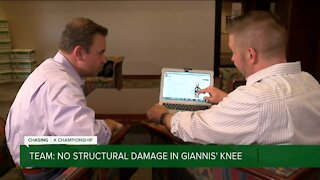 No structural damage to Giannis' knee