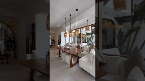 Impressive modern tropical home with Mediterranean style 🌴 #shorts #bali #mediterranean #interior