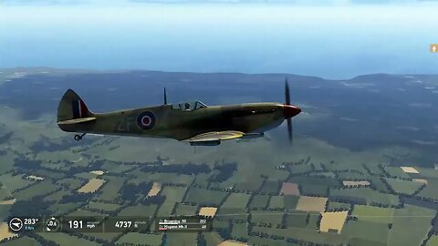 Spit IX Vs Bf109G-14, Ace Mode, 100% fuel both aircraft Part 1