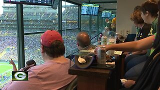 A look inside the suite level at Lambeau