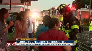 Tampa couple escapes house fire they believe sparked by lightning