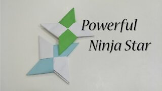 How To Make Origami Paper Ninja Star (Shuriken)
