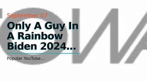 Only A Guy In A Rainbow Biden 2024 Shirt – YouTuber Admits To Sexually Molesting His Dog