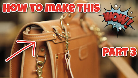 How To Make a Leather Satchel Bag - Part 3 of 6 - Pattern Download