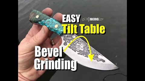 Easy Tilt Table Knife Bevel Grinding by Bergknifemaking
