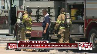 All clear given after businesses evacuated due to chemical leak in midtown Tulsa