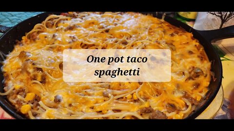 One pot taco spaghetti #spaghetti #tacorecipe