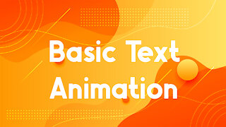Basic text Preset animation in after effects