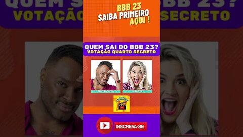 ENQUETE QUARTO SECRETO BBB 23 #corta #bbb23 #bbb