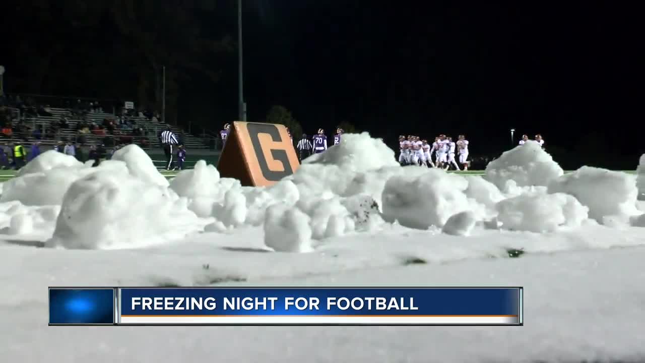 Freezing night for playoff football in Milwaukee