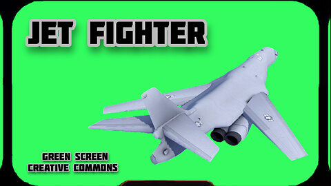FIGHTER PLANE video Green Screen footage. Chromakey animation GREEN SCREEN.