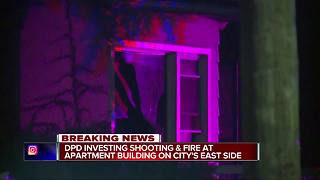 Fire & Shooting on Detroit's East Side