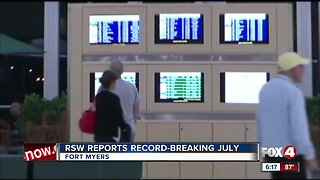Southwest Florida International Airport reports record number travel in July