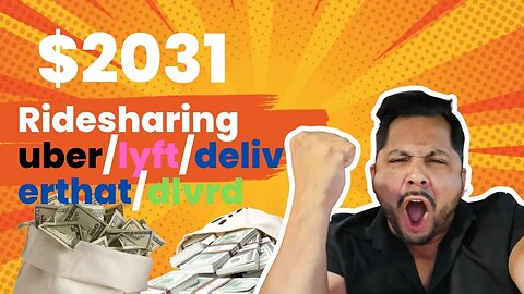 $2031 ridesharing #Uber #lyft and 2 catering apps | weekly ridesharing income