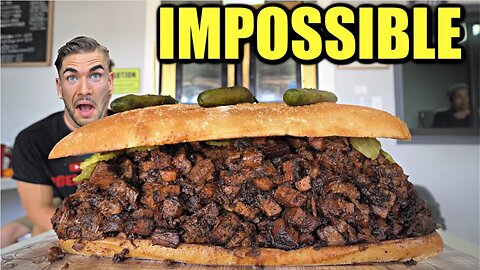 WORLD'S BIGGEST BBQ SANDWICH CHALLENGE (Unbeaten) | The "ULTIMATE TEXAS BBQ BRISKET SANDWICH"