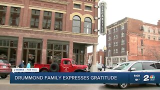 The Drummond family thankful for outpouring of community support