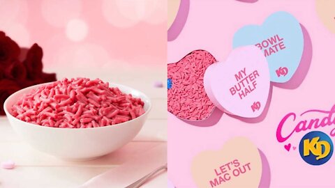 Un Kraft Dinner rose sort pour la Saint-Valentin et tu pourrais en avoir gratuitement