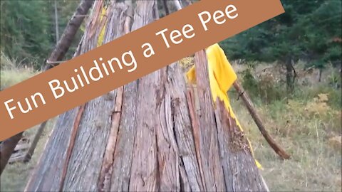 Fun Building a Tee Pee