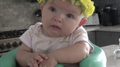 Baby girl gets super emotional to Kesha's "Praying"