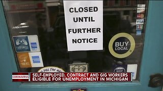 Self-employed, contract and gig workers eligible for unemployment in Michigan