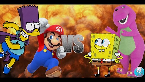 MUGEN - Request - Bartman & Mario VS SpongeBob & Barney - Correction