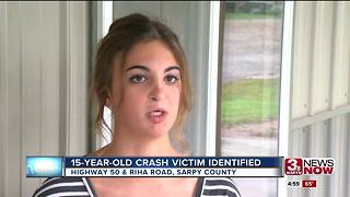 Friends remember 15-year-old who died in crash