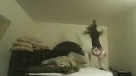 Funny Girl Falls From Bed