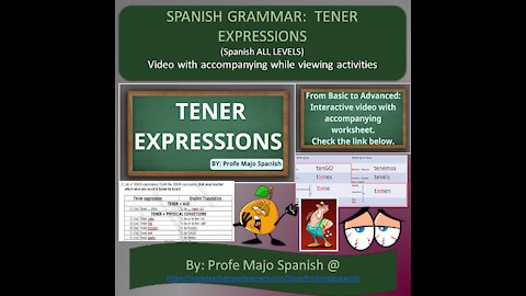 TENER expressions in Spanish - El Verbo TENER en Español